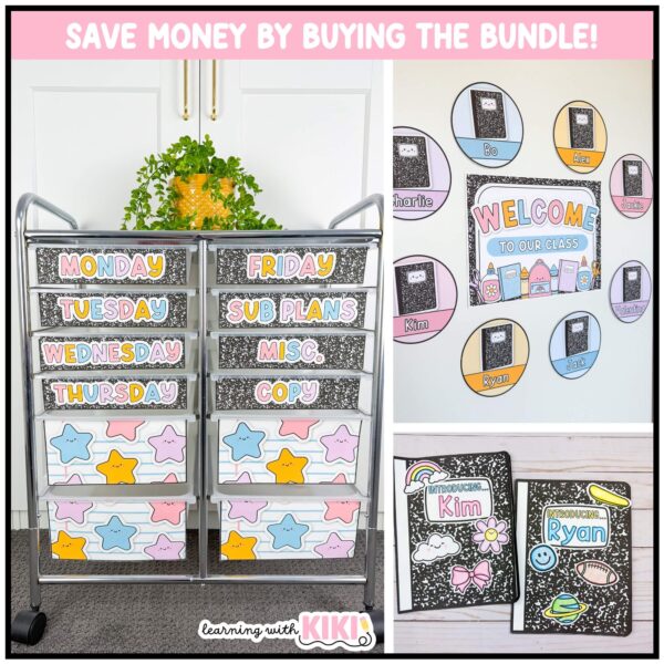 Composition Notebook Classroom Decor Composition Notebook Classroom Decor