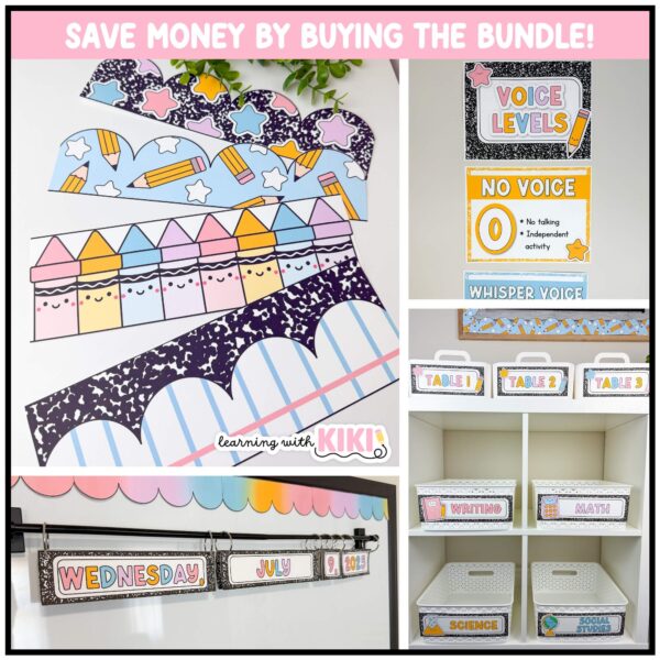 Composition Notebook Classroom Decor Composition Notebook Classroom Decor