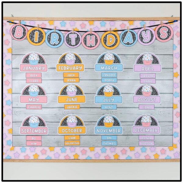 birthday-display composition notebook birthday bulletin board