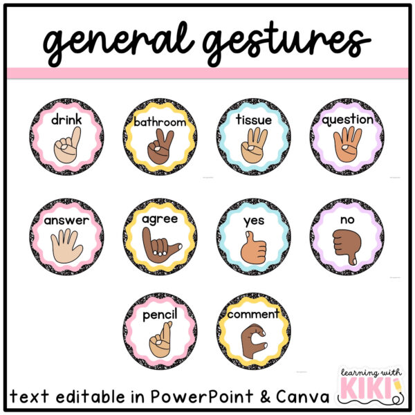 hand-signals-posters composition notebook hand signals
