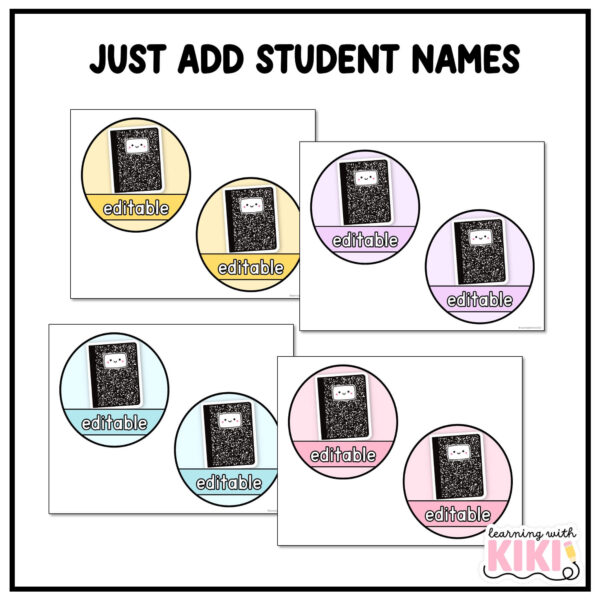 welcome-door-display composition notebook welcome display
